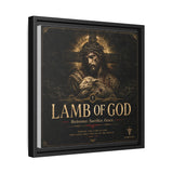 Lamb of God Matte Canvas Print — 'Redeemer. Sacrifice. Grace.' Framed Religious Wall Art Canvas Printify 