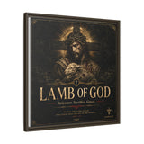 Lamb of God Matte Canvas Print — 'Redeemer. Sacrifice. Grace.' Framed Religious Wall Art Canvas Printify 