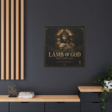 Lamb of God Matte Canvas Print — 'Redeemer. Sacrifice. Grace.' Framed Religious Wall Art Canvas Printify 