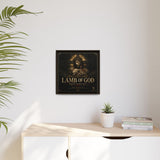 Lamb of God Matte Canvas Print — 'Redeemer. Sacrifice. Grace.' Framed Religious Wall Art Canvas Printify 