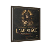 Lamb of God Matte Canvas Print — 'Redeemer. Sacrifice. Grace.' Framed Religious Wall Art Canvas Printify 