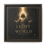 Light of the World – Framed Matte Canvas Wall Art Canvas Printify 10″ x 10″ 1.25" Espresso
