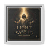 Light of the World – Framed Matte Canvas Wall Art Canvas Printify 10″ x 10″ 1.25" White