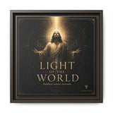 Light of the World – Framed Matte Canvas Wall Art Canvas Printify 12″ x 12″ 1.25" Espresso