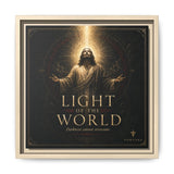 Light of the World – Framed Matte Canvas Wall Art Canvas Printify 12″ x 12″ 1.25" Natural