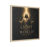 Light of the World – Framed Matte Canvas Wall Art Canvas Printify 