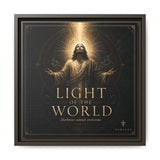 Light of the World – Framed Matte Canvas Wall Art Canvas Printify 14" x 14" 1.25" Espresso