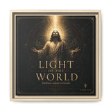 Light of the World – Framed Matte Canvas Wall Art Canvas Printify 14" x 14" 1.25" Natural