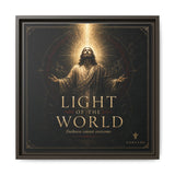 Light of the World – Framed Matte Canvas Wall Art Canvas Printify 16″ x 16″ 1.25" Espresso