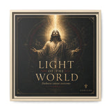 Light of the World – Framed Matte Canvas Wall Art Canvas Printify 16″ x 16″ 1.25" Natural