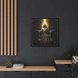 Light of the World – Framed Matte Canvas Wall Art Canvas Printify 