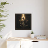 Light of the World – Framed Matte Canvas Wall Art Canvas Printify 