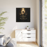 Light of the World – Framed Matte Canvas Wall Art Canvas Printify 