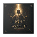 Light of the World – Framed Matte Canvas Wall Art Canvas Printify 36″ x 36″ 1.25" Black