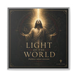Light of the World – Framed Matte Canvas Wall Art Canvas Printify 36″ x 36″ 1.25" White