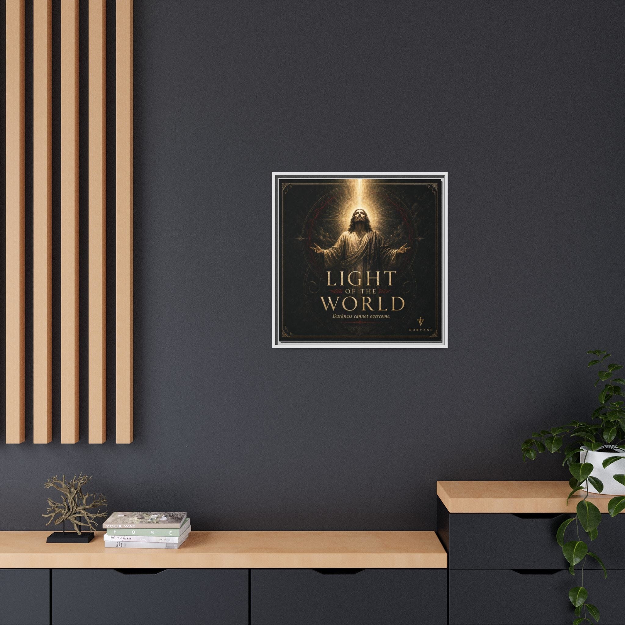 Light of the World – Framed Matte Canvas Wall Art Canvas Printify 