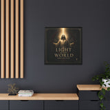 Light of the World – Framed Matte Canvas Wall Art Canvas Printify 
