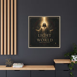 Light of the World – Framed Matte Canvas Wall Art Canvas Printify 