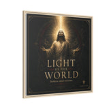 Light of the World – Framed Matte Canvas Wall Art Canvas Printify 