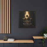Light of the World – Framed Matte Canvas Wall Art Canvas Printify 