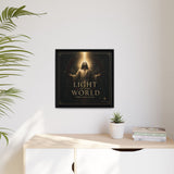 Light of the World – Framed Matte Canvas Wall Art Canvas Printify 