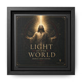 Light of the World – Framed Matte Canvas Wall Art Canvas Printify 6" x 6" 1.25" Black