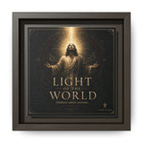 Light of the World – Framed Matte Canvas Wall Art Canvas Printify 6" x 6" 1.25" Espresso