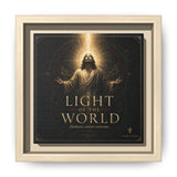 Light of the World – Framed Matte Canvas Wall Art Canvas Printify 6" x 6" 1.25" Natural