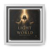 Light of the World – Framed Matte Canvas Wall Art Canvas Printify 6" x 6" 1.25" White