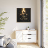 Light of the World – Framed Matte Canvas Wall Art Canvas Printify 