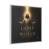 Light of the World – Framed Matte Canvas Wall Art Canvas Printify 