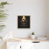 Light of the World – Framed Matte Canvas Wall Art Canvas Printify 