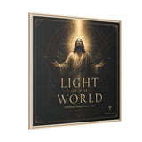 Light of the World – Framed Matte Canvas Wall Art Canvas Printify 