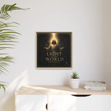 Light of the World – Framed Matte Canvas Wall Art Canvas Printify 