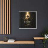 Light of the World – Framed Matte Canvas Wall Art Canvas Printify 