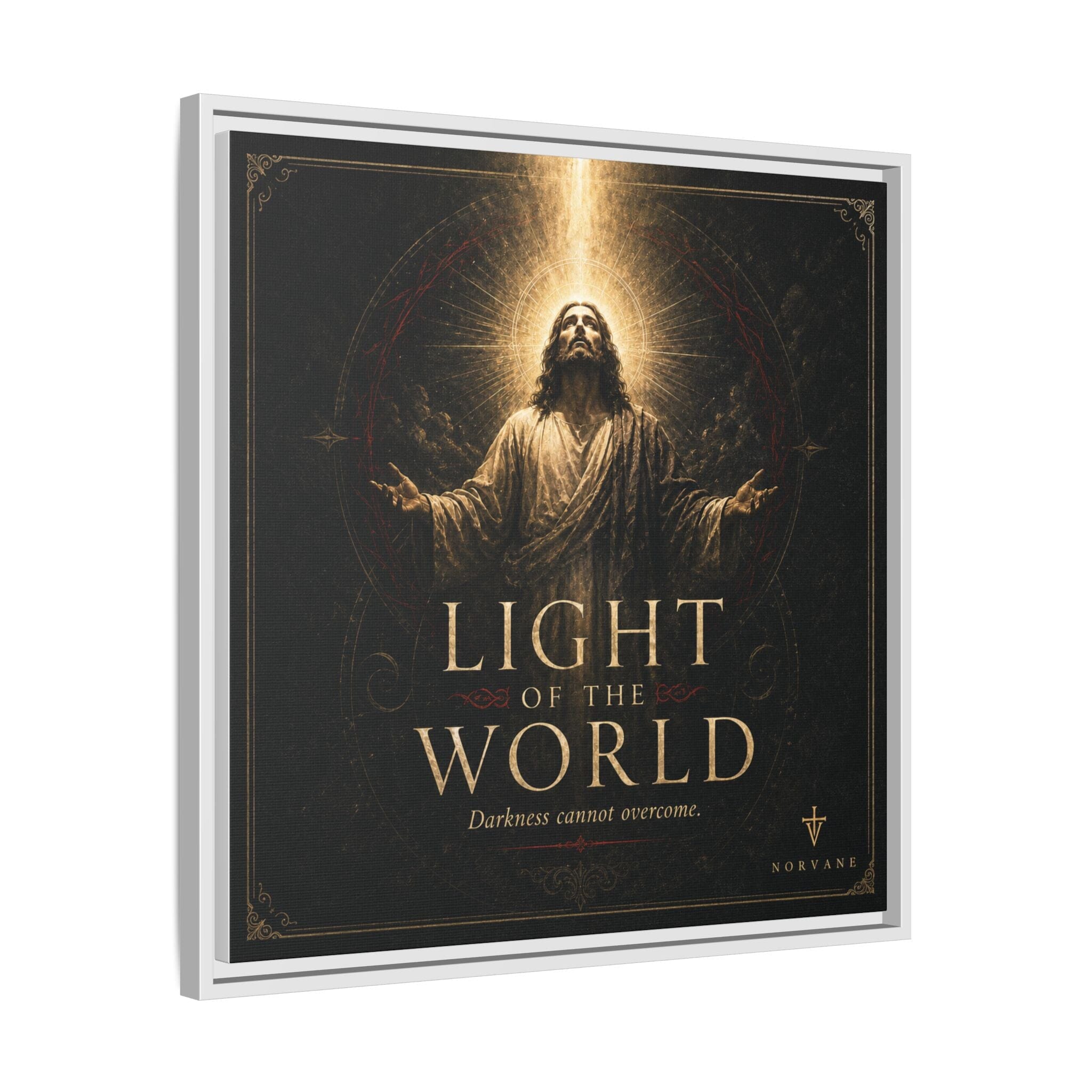 Light of the World – Framed Matte Canvas Wall Art Canvas Printify 