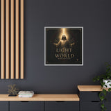 Light of the World – Framed Matte Canvas Wall Art Canvas Printify 