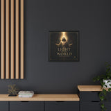 Light of the World – Framed Matte Canvas Wall Art Canvas Printify 