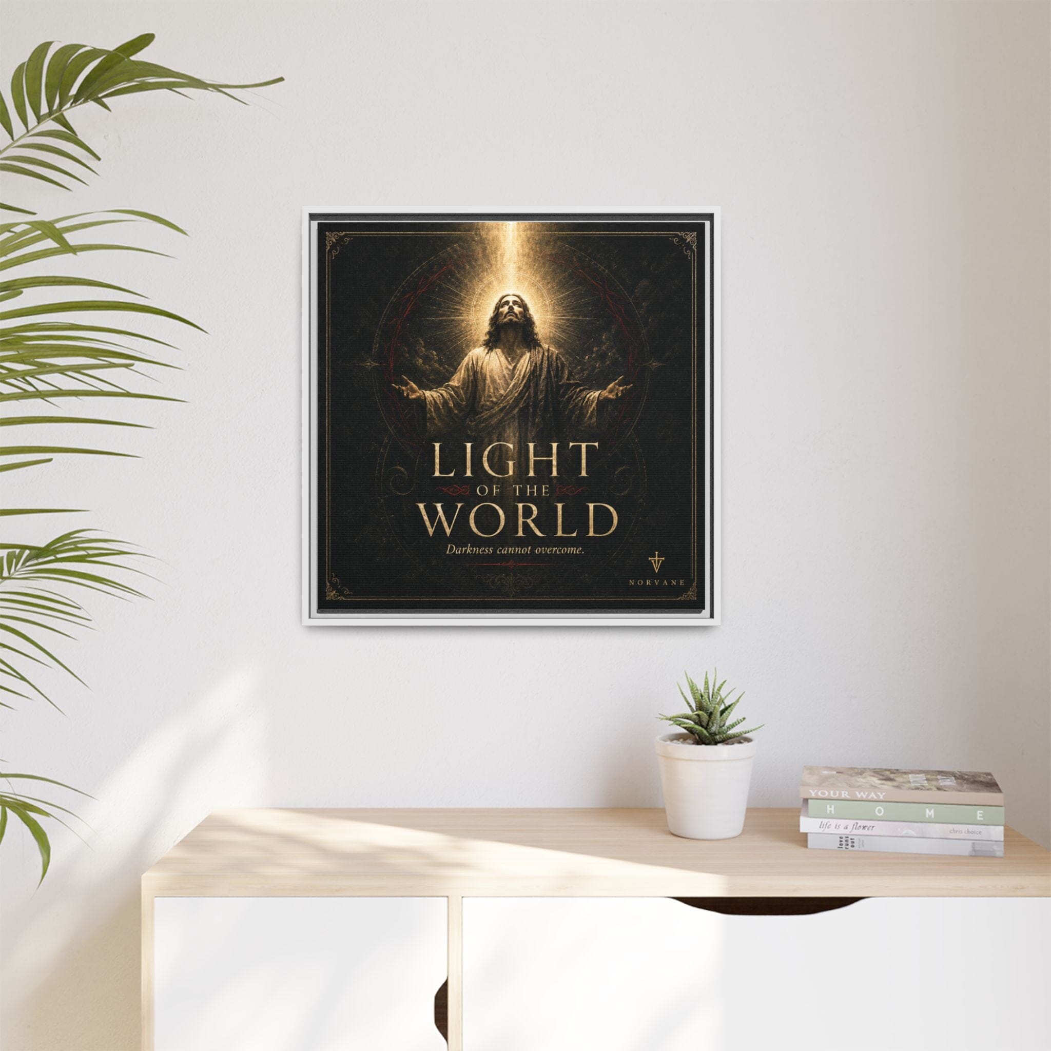 Light of the World – Framed Matte Canvas Wall Art Canvas Printify 