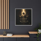 Light of the World – Framed Matte Canvas Wall Art Canvas Printify 