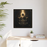 Light of the World – Framed Matte Canvas Wall Art Canvas Printify 