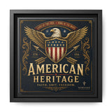 Norvane American Heritage Canvas Print – Patriotic Eagle Framed Wall Art in Black – view 6