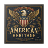 Norvane American Heritage Canvas Print – Patriotic Eagle Framed Wall Art in Espresso – view 9