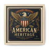 Norvane American Heritage Canvas Print – Patriotic Eagle Framed Wall Art in Natural – view 8
