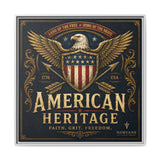 Norvane American Heritage Canvas Print – Patriotic Eagle Framed Wall Art in White – view 12