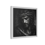 Norvane Crown of Sorrow Jesus Canvas Print – Monochrome Christian Wall Art Canvas Printify 