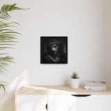 Norvane Crown of Sorrow Jesus Canvas Print – Monochrome Christian Wall Art Canvas Printify 