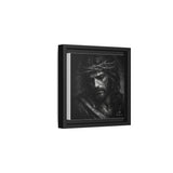 Norvane Crown of Sorrow Jesus Canvas Print – Monochrome Christian Wall Art Canvas Printify 
