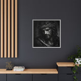 Norvane Crown of Sorrow Jesus Canvas Print – Monochrome Christian Wall Art Canvas Printify 
