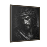 Norvane Crown of Sorrow Jesus Canvas Print – Monochrome Christian Wall Art Canvas Printify 